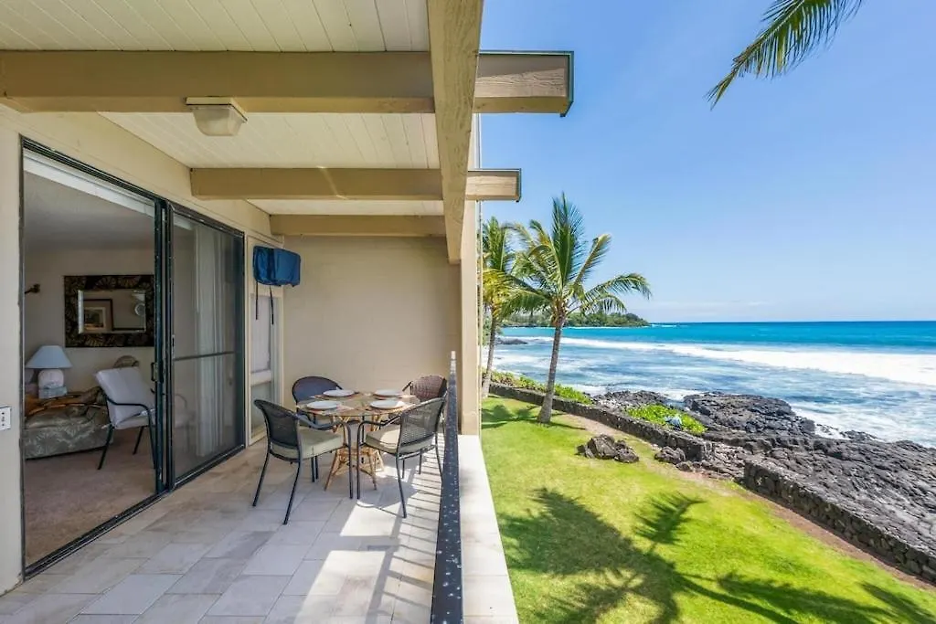 New Top Hawaii Oceanfront 2Br/2Br With White Sand Beach-Kona Bali Kai 206 Kailua-Kona